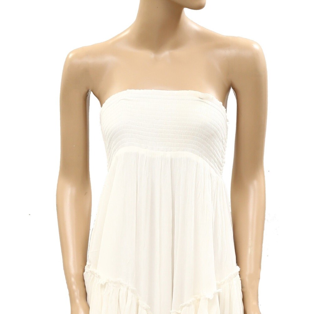 Free People Free-Est The Convertible Skirt Tube Midi Dress Smocked XS 287383 - Picture 8 of 11